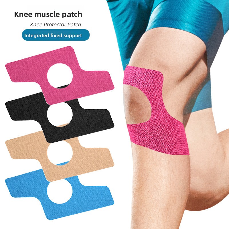 Sports Taping Precut - Vorgeschnittenes, geformtes, elastisches Muskel-Patch-Sportbandage gegen Reibung,