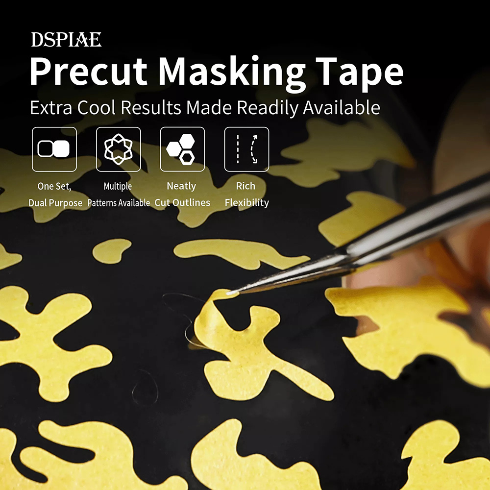 Sports Taping Precut - DSPIAE Digital Camouflage Bug Camouflage Sechseckiges