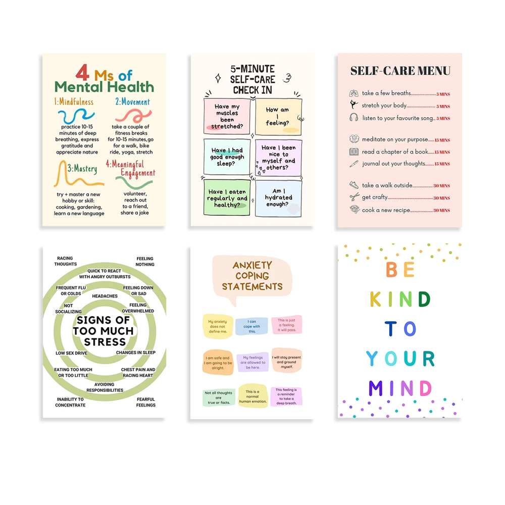 Self Care Check In Poster, Men – Therapy Health And Wellness Bewertung und Preis
