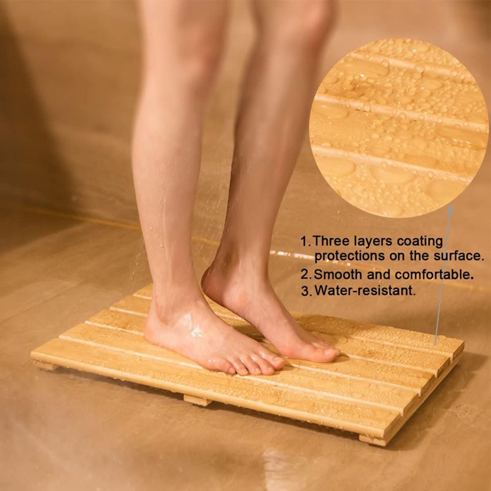 Bambus-Badematte, stilvolles,  – Bamboo Bath Mat Bewertung und Preis