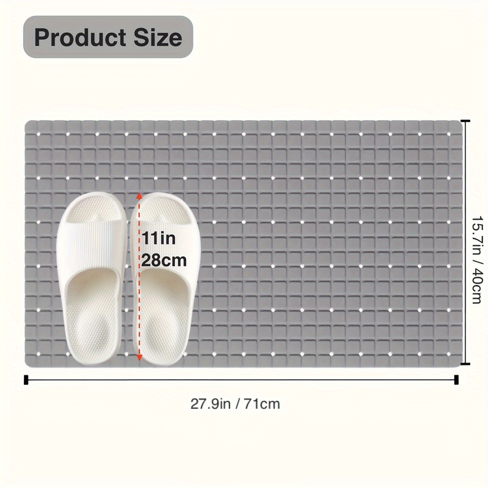 1 Stück rutschfeste PVC-Badema – Bamboo Bath Mat Bewertung und Preis